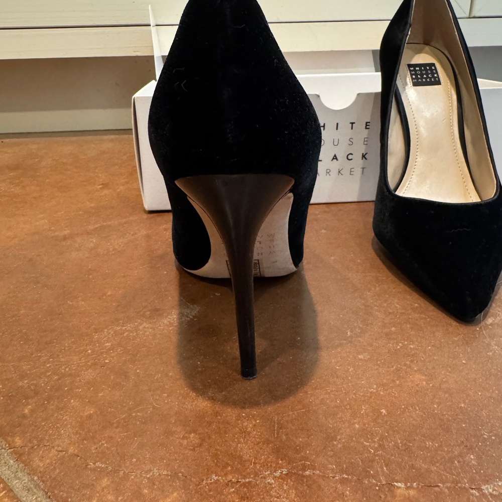 White House Black Market Black Heels - Picture 3 of 3